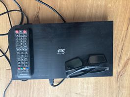 Samsung 3D Blu-ray Player mit Fernbedienung und Brille