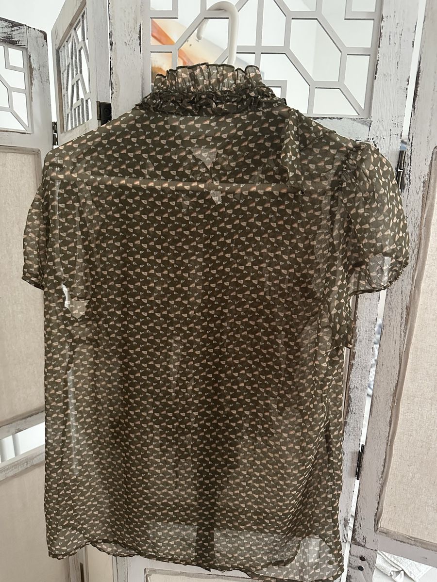 Camicette: Saint Tropez Bluse, Gr. M, Olive-Braun – Nuovo (secondo la descrizione) da Wetzikon ZH venduto da DiesundDas365 1