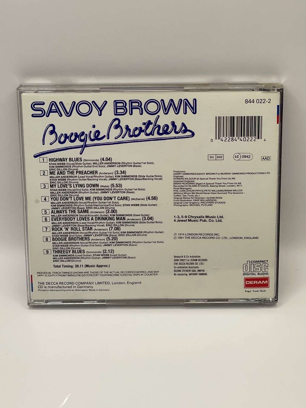 CD: Savoy Brown - Boogie Brothers – Usato da Rüti ZH venduto da alumedien 1