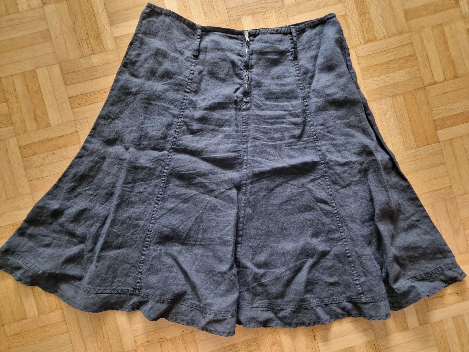 Jupes: Leinen Jupe Rock Gr. L,  warmes dunkelgrau – D'occasion à Reinach BL par Tinkerbelly27 4