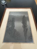 Alte Schwarz-Weiss-Fotografie – Schweizer Seenlandschaft 