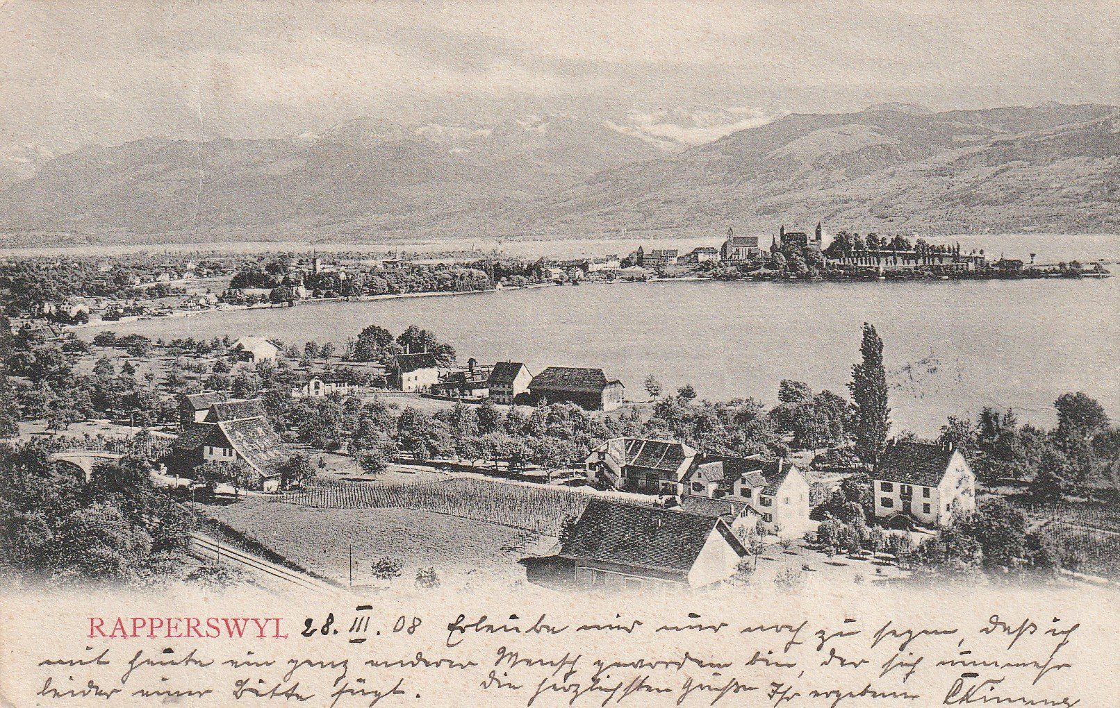 Cartes postales: Rapperswil- 1908 – D'occasion à uttwil par Koehlerfred