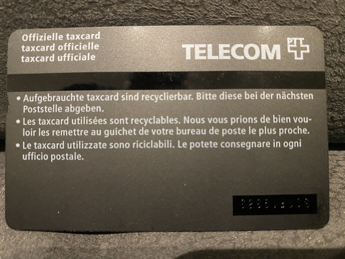 Schede telefoniche: Taxcard 501F – Usato da Lausanne venduto da babacard10 1