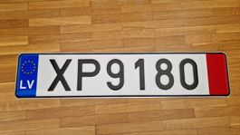Plaque de transit collection UE