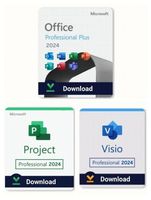 Office 2024 + Project Pro 2024 + Visio Pro 2024 Bundle