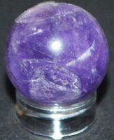 Deko Heilstein K-1215 – Amethyst Kugel mit Sockel – 20x20mm