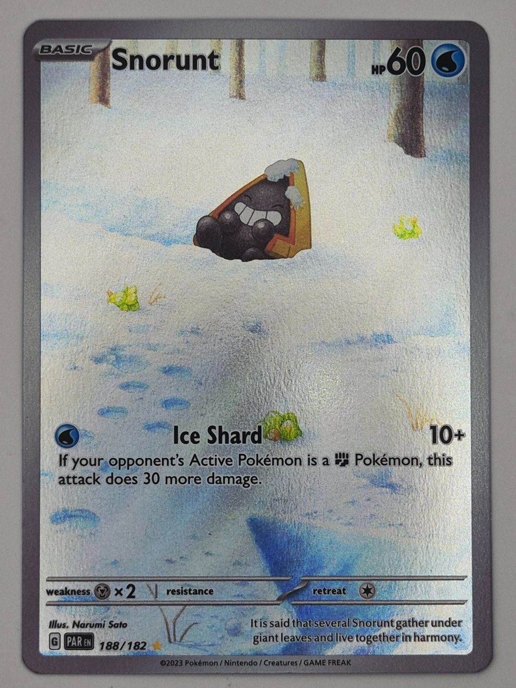 Pokémon Sammelbilder & Trading cards: Snorunt / Schneppke / Paradoxrift / PAR 188 – Neu (gemäss Beschreibung) aus Arni AG von PokemonCardsStore