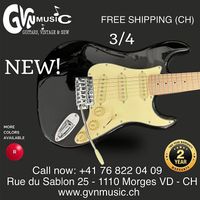 Electric Black Guitar 3/4 for Kids. Perfect First Guitar!