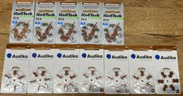 72x Hörgerätebatterien 312 (PR41) – Audika & iCellTech (OVP)
