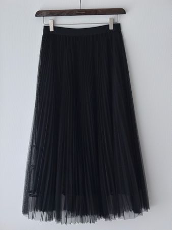 Marc Cain Tüllrock, schwarz, Gr.36, Plissee Rock, Neu!