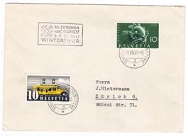 Lettre de Winterthur BPA A483 pour Zürich le 9.VII.49