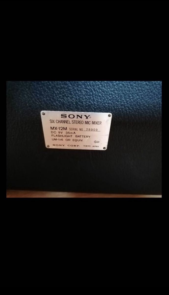 Sony Console di mixaggio: Sony MX-12 (1970) – Usato da Fribourg venduto da ger_s2sx 7