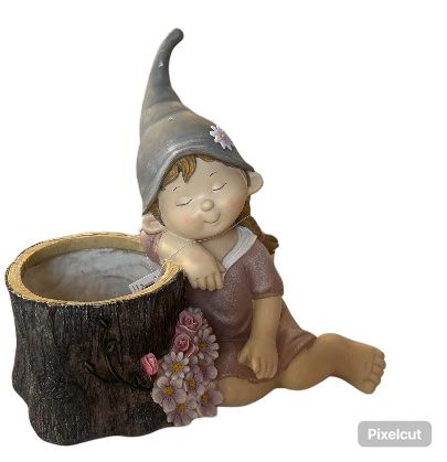 Statuette: Gartenzwerg Blumentopf – Nuovo e nell'imballaggio originale da Aarwangen venduto da to-hirschi 2