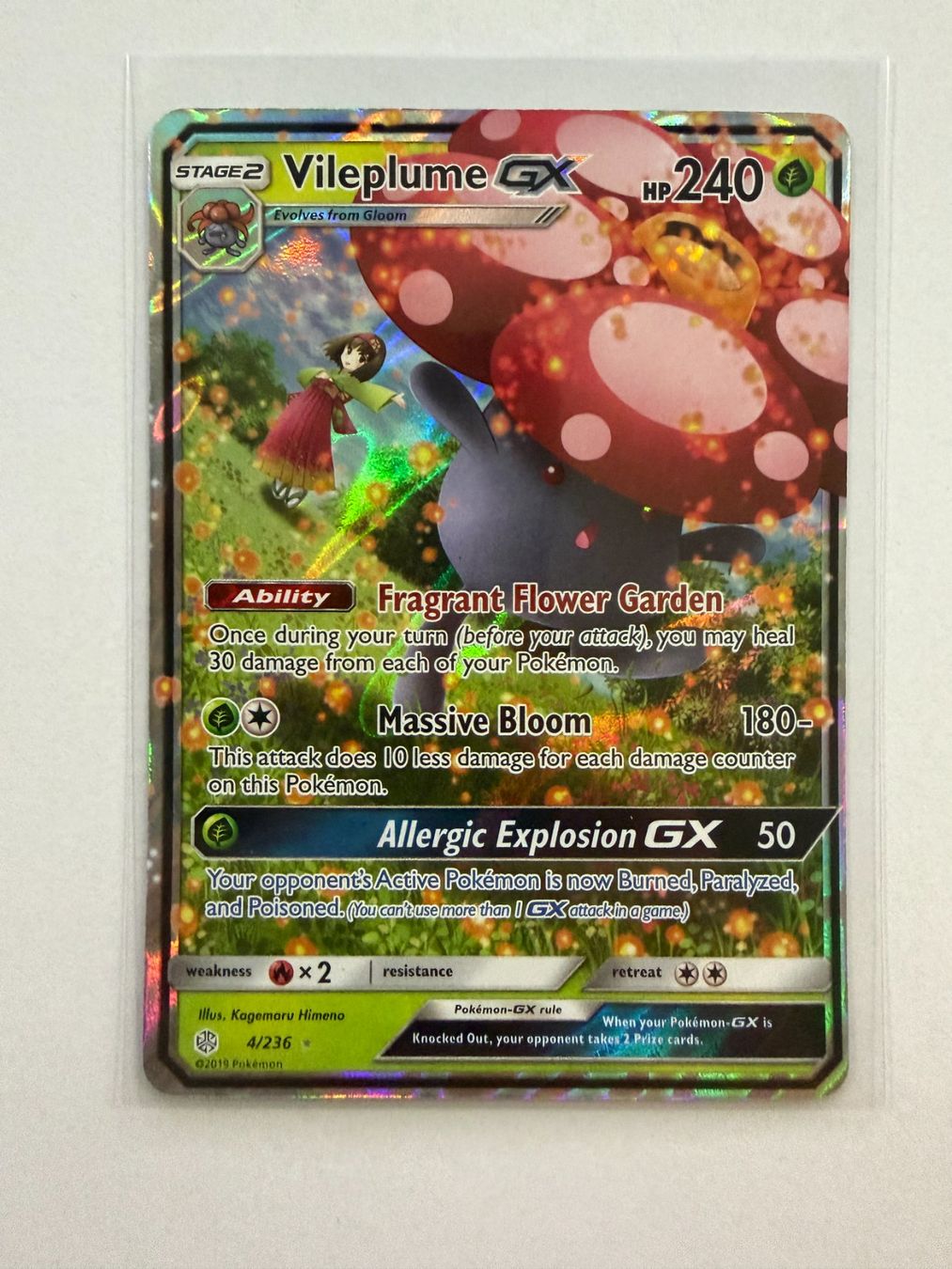 Pokémon Sammelbilder & Trading cards: Pokemon Vileplume GX 4/236 Cosmic Eclipse EN – Neu (gemäss Beschreibung) aus Weingarten-Kalthäusern von McGmavlo