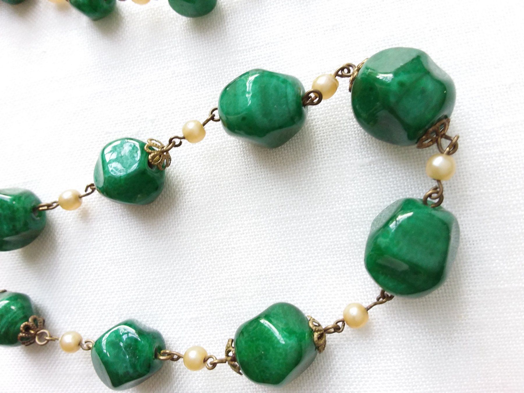 Ketten: Antike Glas Halskette Collier Tschechien ca 1930 – Gebraucht aus Zürich von philpip