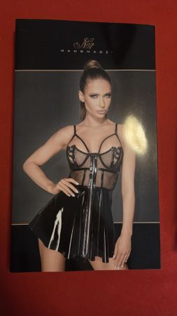 Damen Korsett Kleid Noir Handmade Grösse M neu