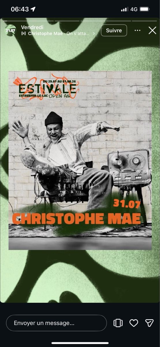 Biglietti: Estivale Christophe Mae 31.07 – Nuovo (secondo la descrizione) da Domdidier venduto da jejegoteron