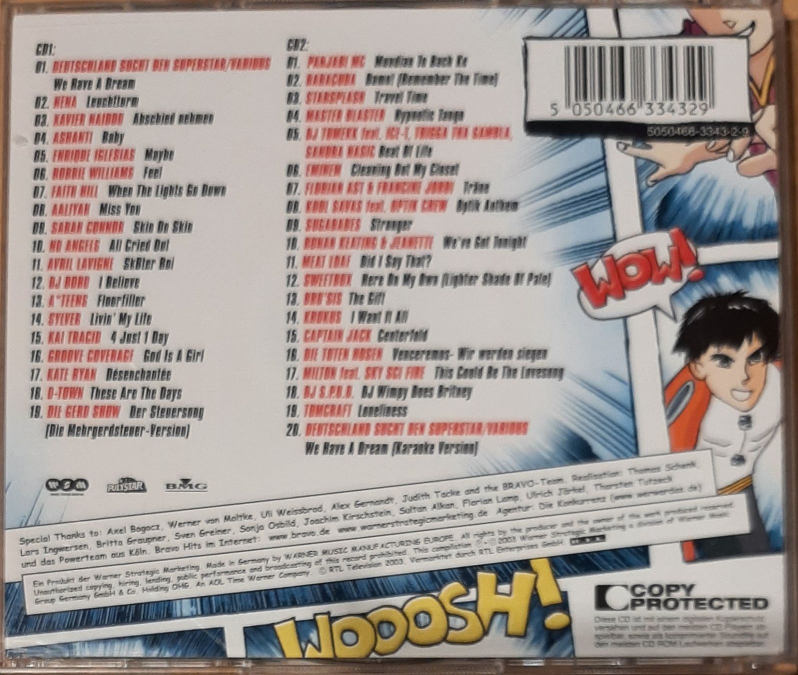 CDs: Bravo Hits 40, Doppel CD, 2003, Hit Compilation, Sampler – Gebraucht aus Amriswil von Celini3 1