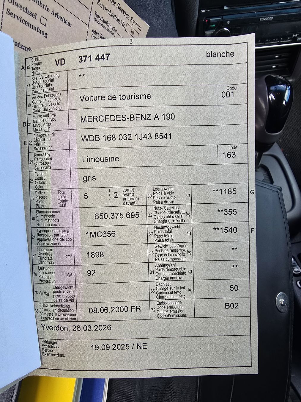 Mercedes-Benz Automobili: Mercedes-Benz A190 – Usato da Montreux venduto da PremerlServices 9