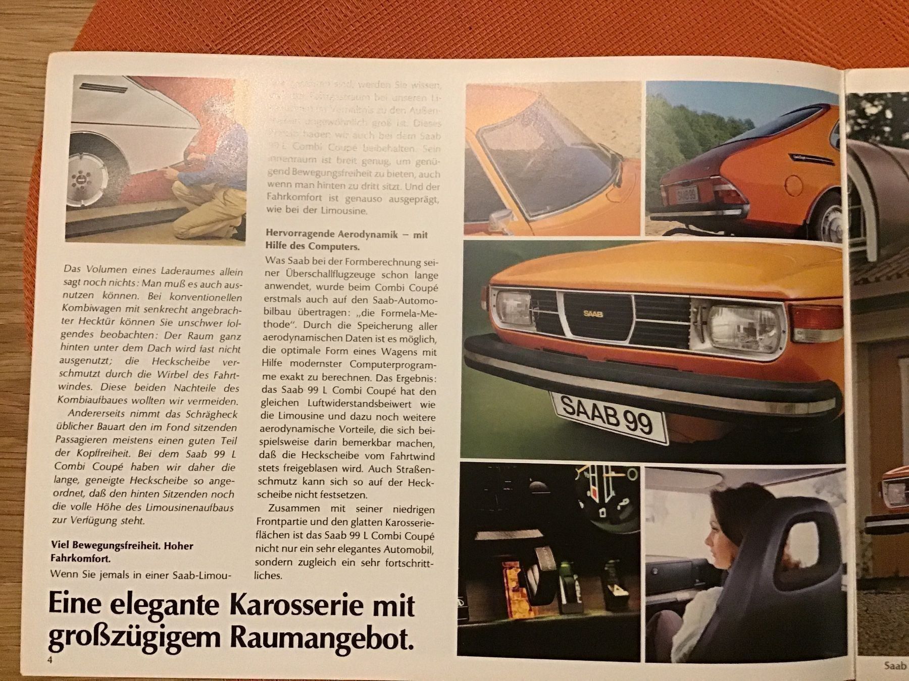 Saab Documenti: Saab 99 L Combi Coupé 1975 Prospekt – Usato da Scherzingen venduto da Starseller62 1