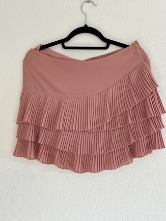 Sisley pleated skirt pink size S