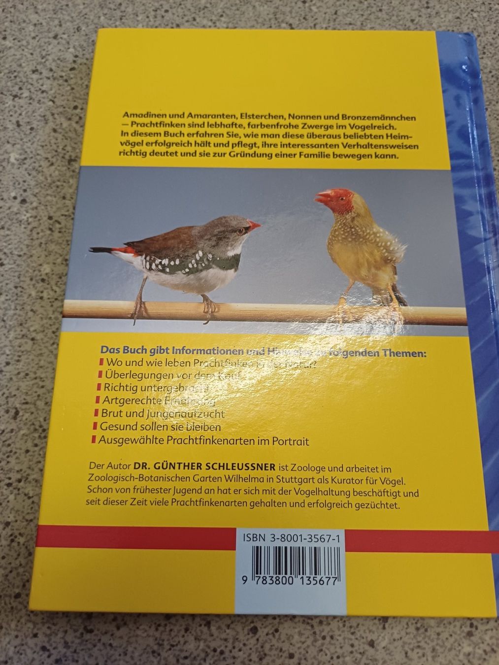 Bücher: Buch Prachtfinken Günther Schleussner – Gebraucht aus Walenstadt von emynmuil1 1