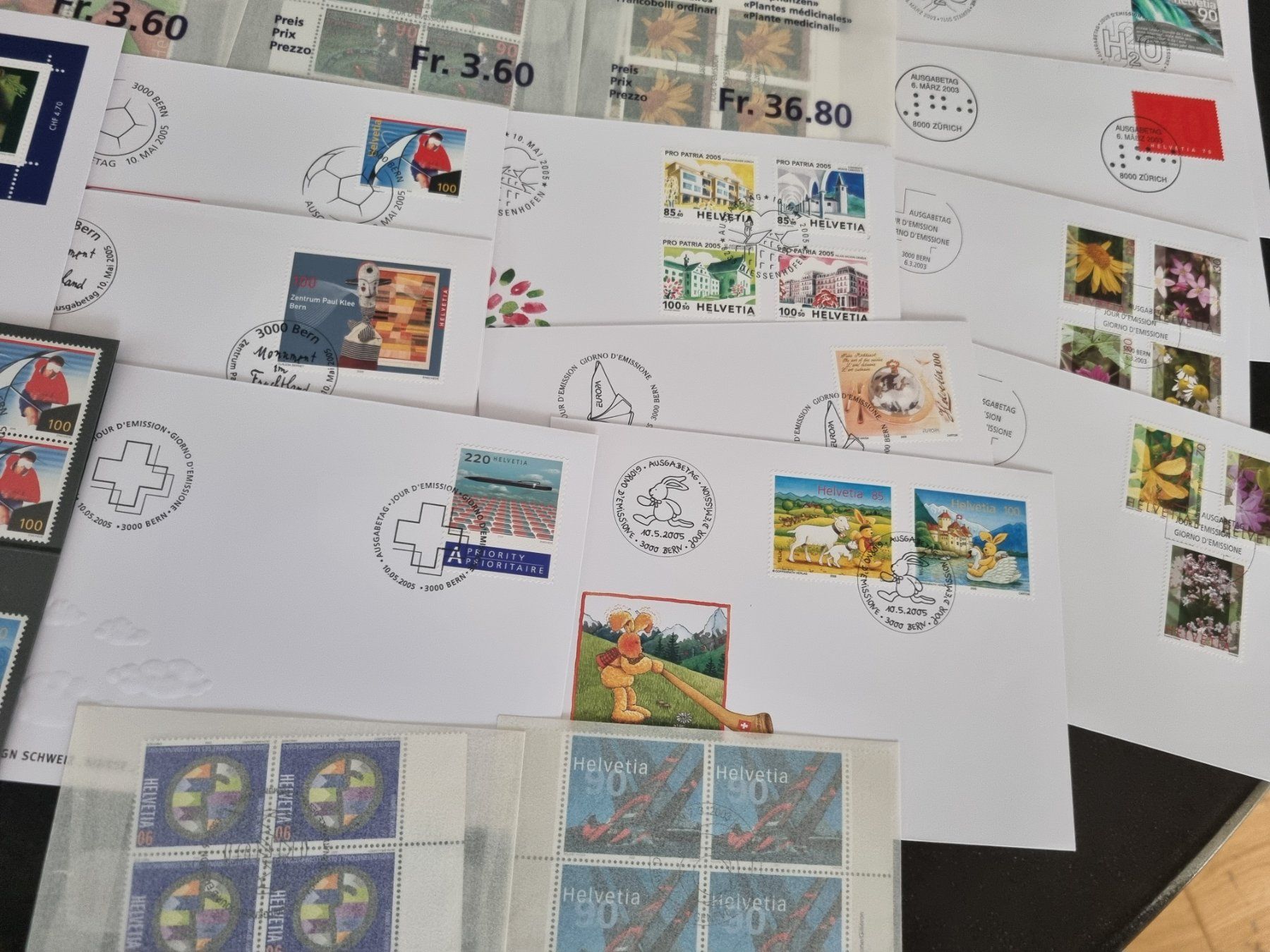 Tutti i francobolli: Posten mit Aboware Schweiz, in Tüten, FDC, Kleinbogen – Usato da Gümligen venduto da Geniusbuy 2