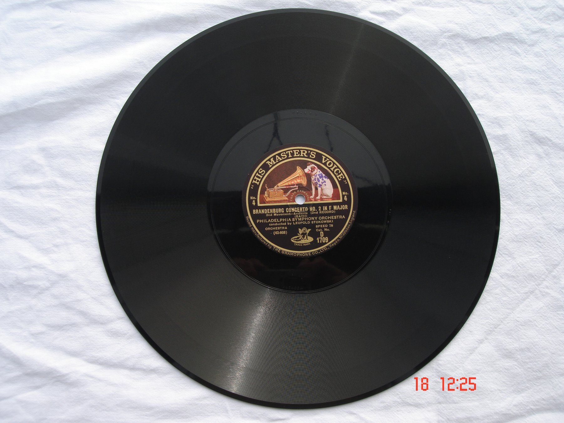 Dischi in vinile: Schellackplatten J.S.Bach Brandenburgisches Konzert Nr.2 – Usato da Aeschi SO venduto da abi1951 4