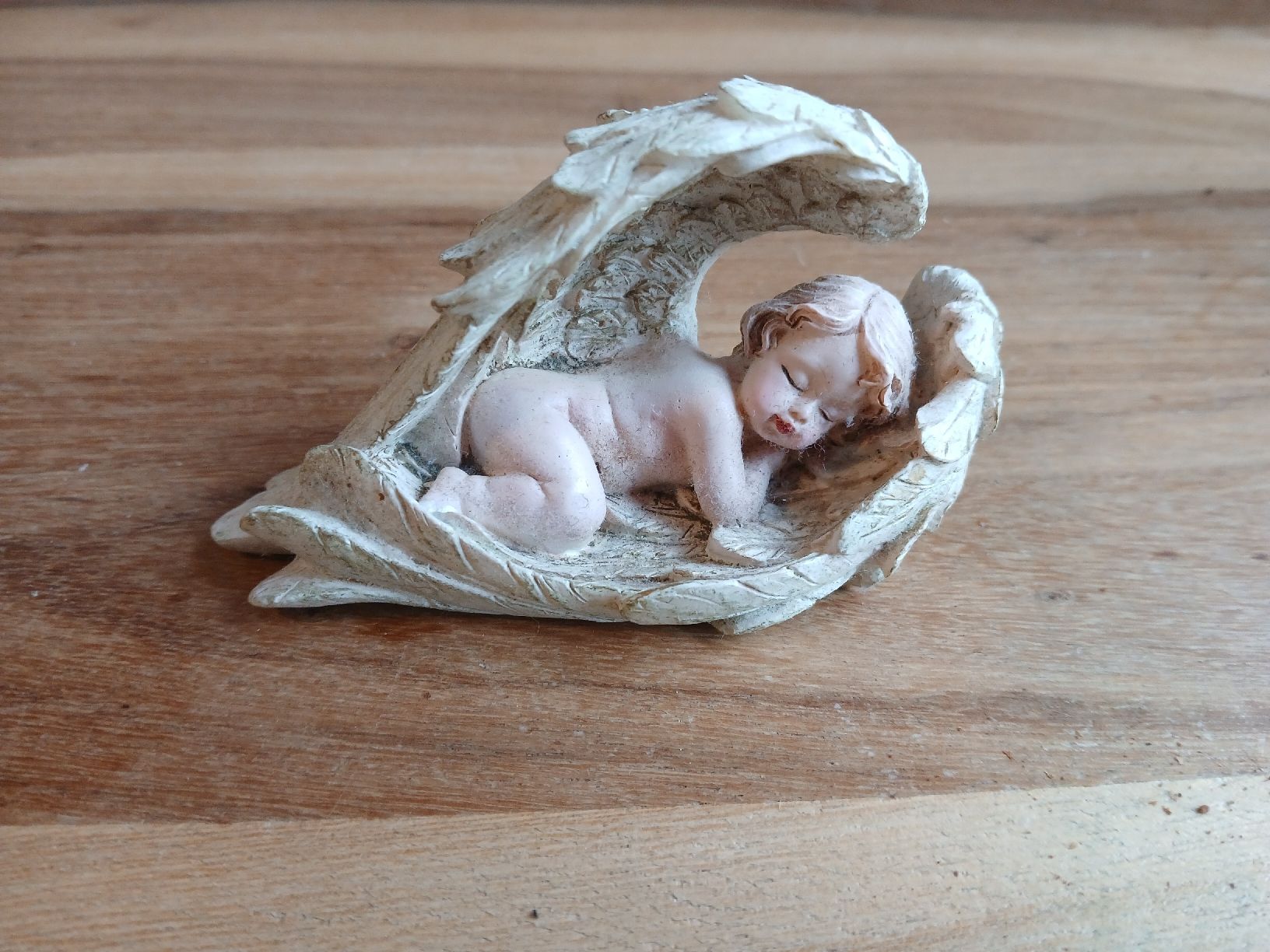 Statuette: Sleeping Angel Figurine Ornament Winged Cherub Cute Decor – Usato da Dübendorf venduto da rol_fm6d