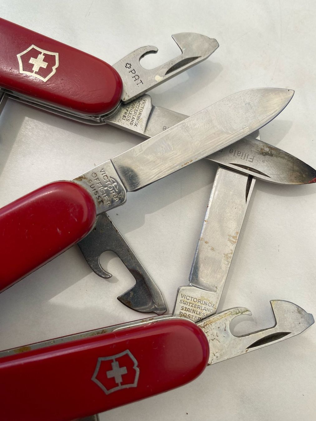 Victorinox Taschenmesser: 3x Original Victorinox Sackmesser – Gebraucht aus Walkringen von Levisticum 7
