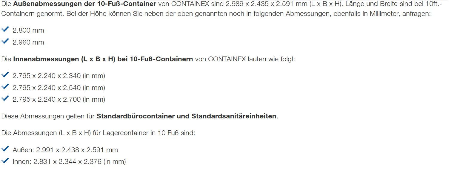 Conteneurs de construction: Bürocontainer – Neuf avec emballage d'origine à Mauren par Fuerst1 3