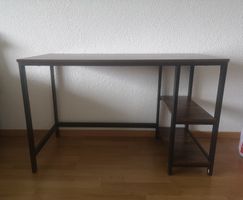 Schreibtisch / Pult - industrial style, Raucheiche, 120 cm