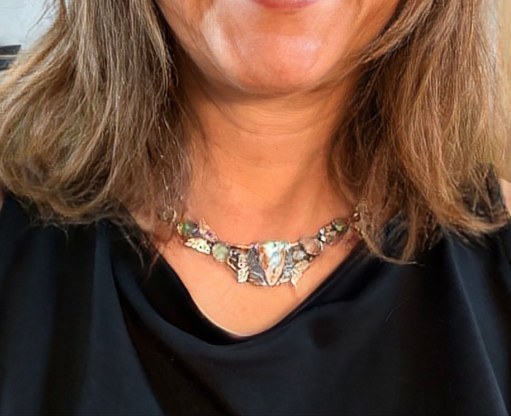 Ketten: Silber Collier mit Australischem Pipe Opal – Neu (gemäss Beschreibung) aus Frauenfeld von Scleo 8