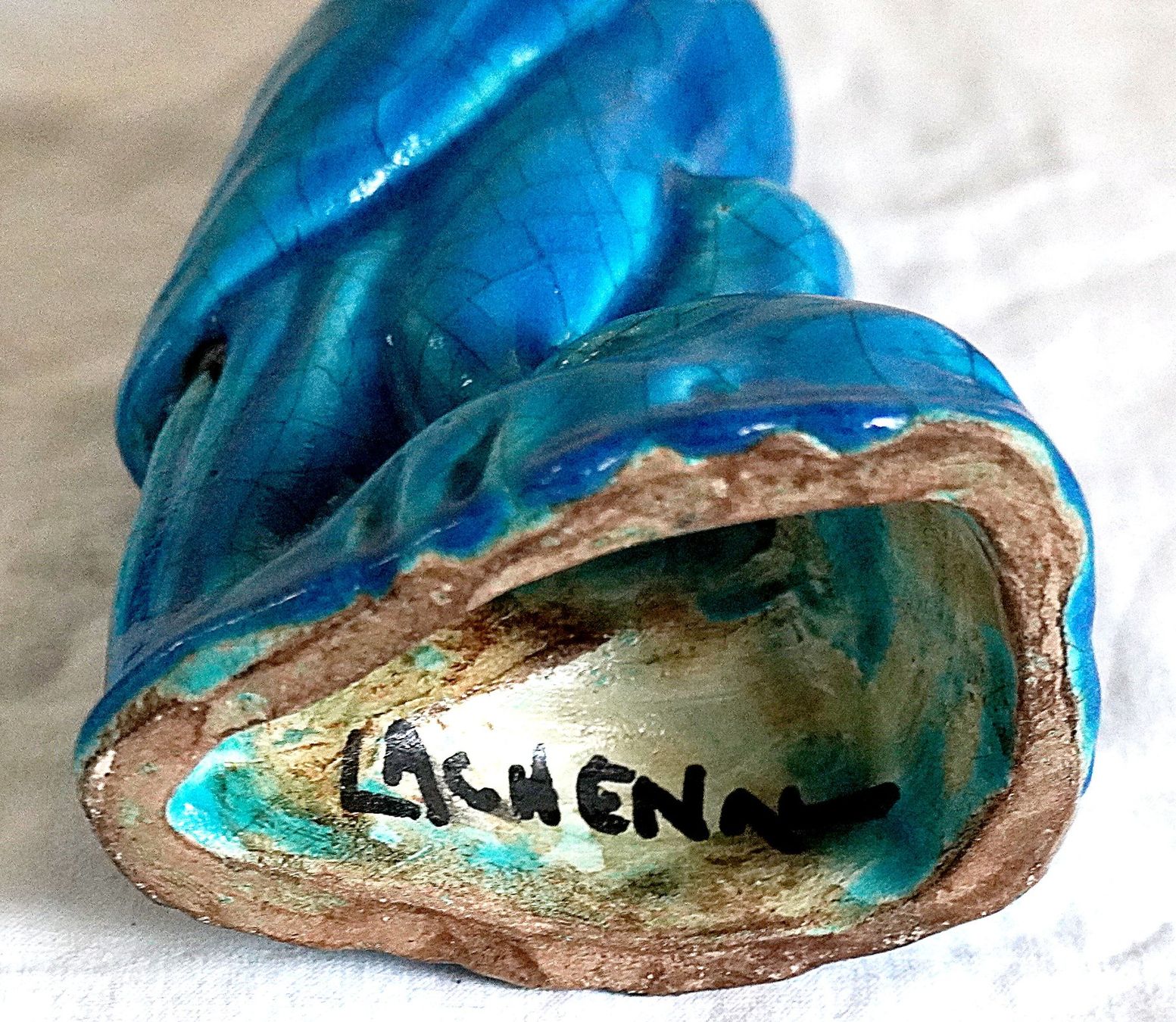 Statuette: Papageien aus Steingut "Lachenk" – Usato da Baar venduto da 2cvbaar 6