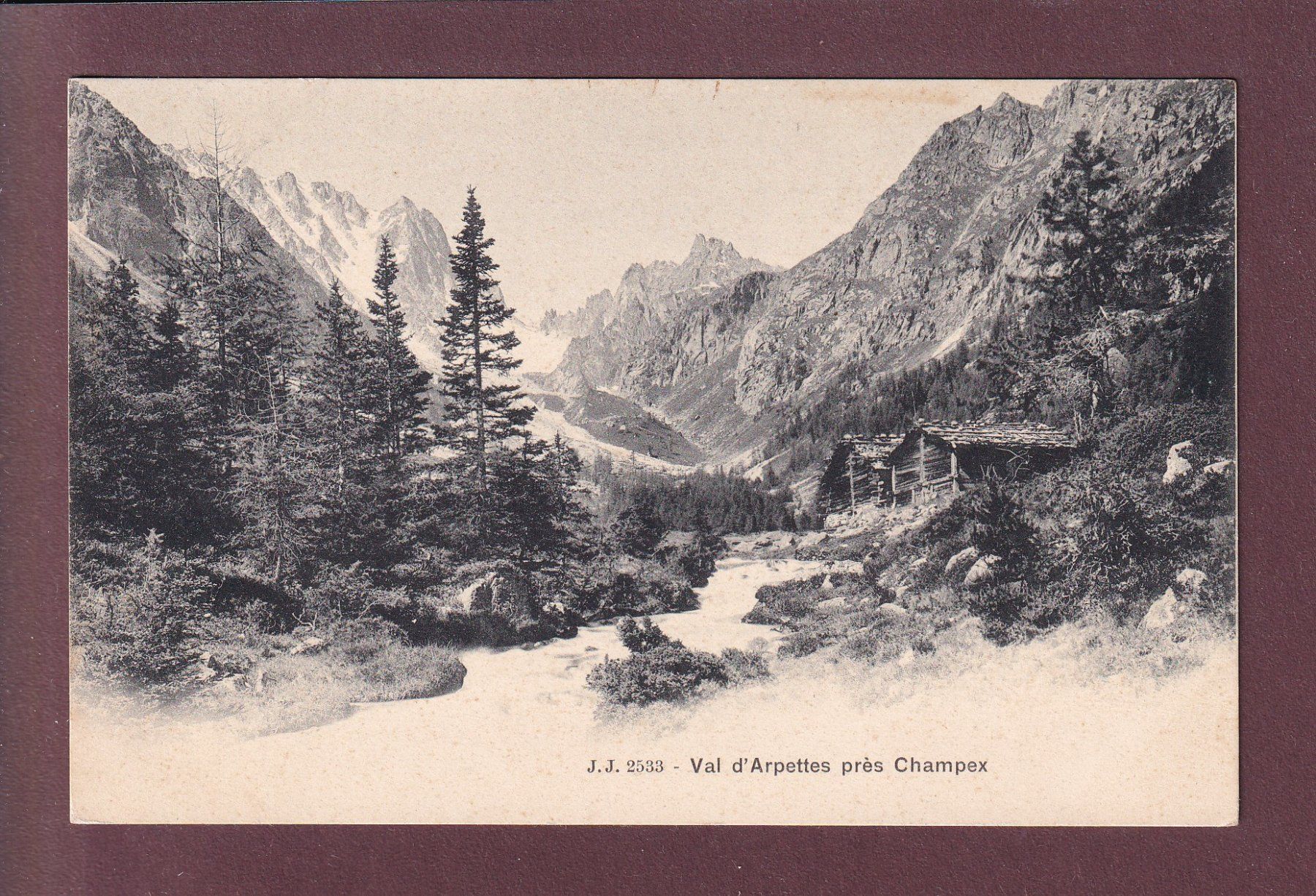 Cartoline postali: VAL D'ARPETTE près Champex – Usato da Pully venduto da nicecards