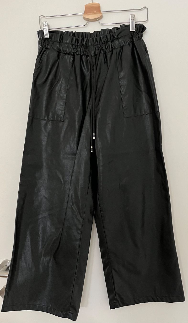 Pantaloni: Hose in Lederoptik One Size – Nuovo (secondo la descrizione) da Triesen venduto da atos87