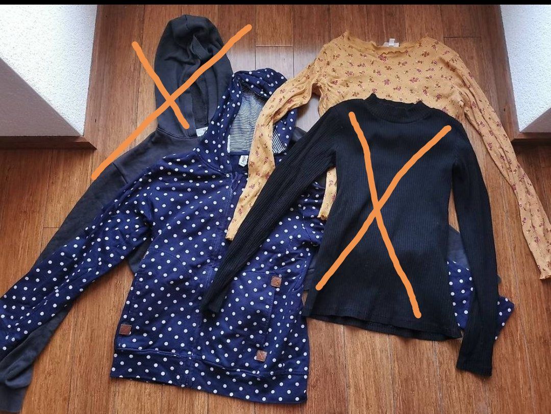 Lotti & Set di vestiti: Kleiderpaket 158 / 164, leichter Pulli & Jäckchen – Usato da Tägerschen venduto da mamirockt