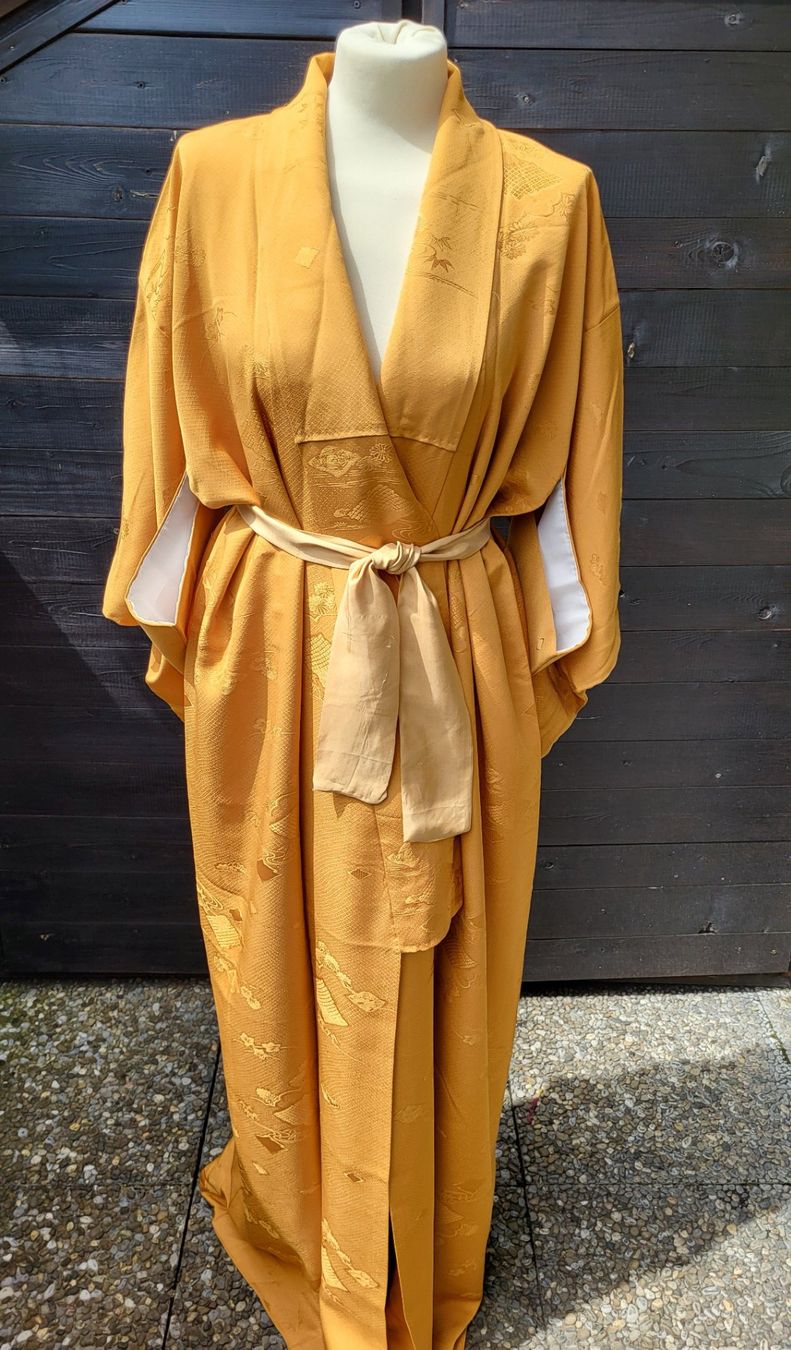 Kimono: Kimono japonais  Ochre – Nuovo (secondo la descrizione) da Fribourg venduto da VictoriaShop7 1