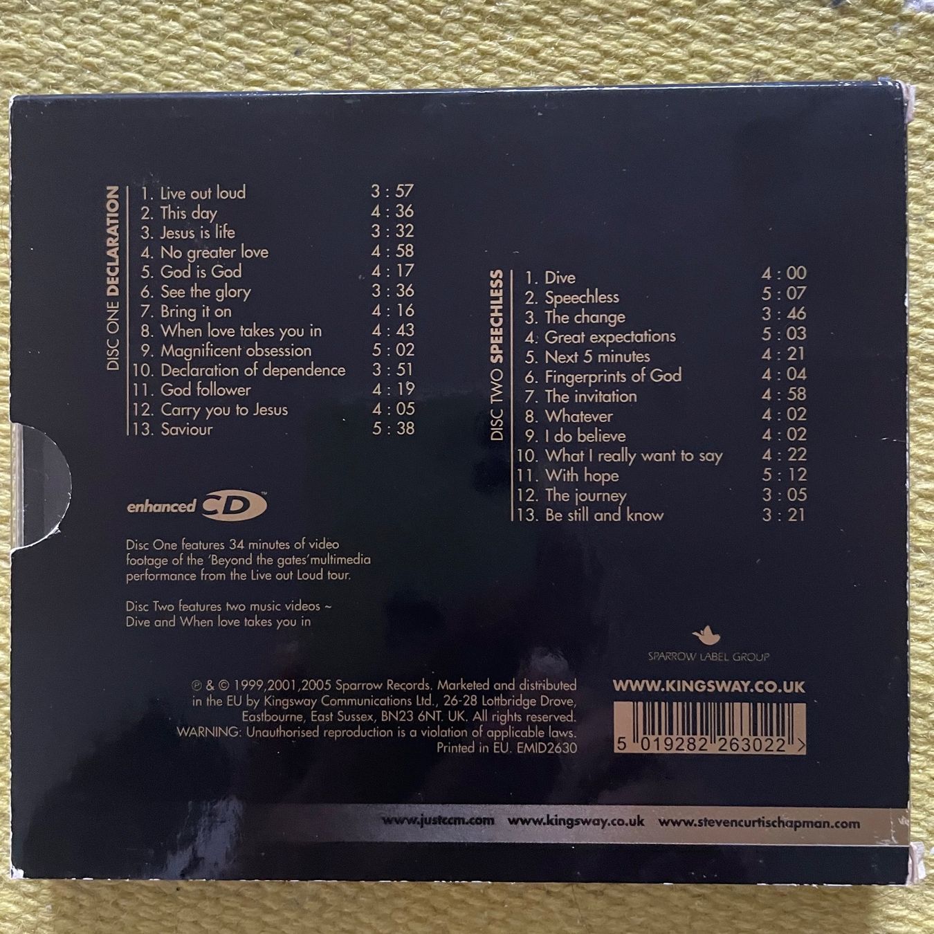 CD: STEVEN CURTIS CHAPMAN-2CD GOLD LIMITED EDITION – Usato da Rorschacherberg venduto da CD-Roli 1