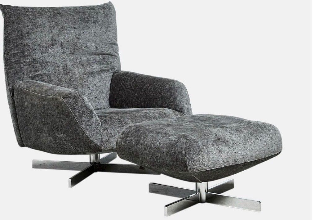 Poltrone: Edra Sessel Chiara mit Hocker von Francesco Binfare – Nuovo (secondo la descrizione) da Zürich venduto da zuerich1954 1