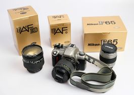 Nikon F65 + 3 Nikkor Objektive