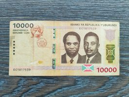 Burundi 10'000 Francs 2015 !!!!!!
