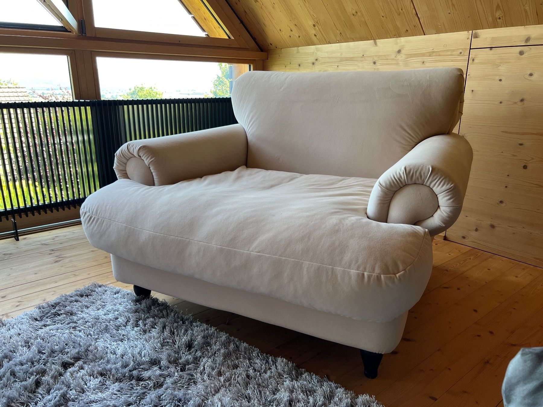 Poltrone: Bequemer Sofa Sessel Beige – Usato da Merzligen venduto da Paxi01