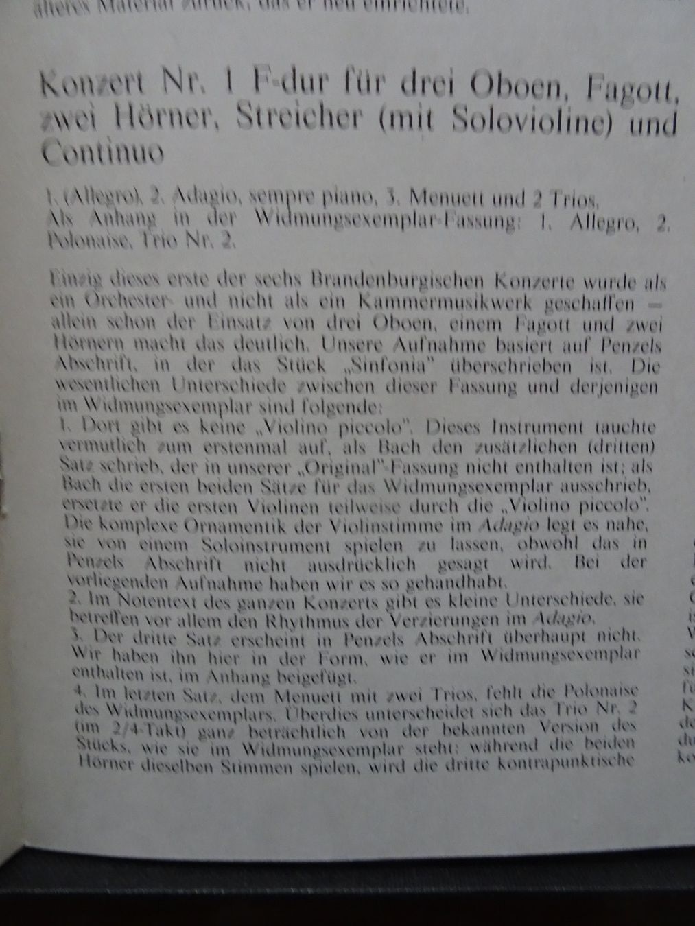 Dischi in vinile: Bach, Brandenburg Concertos – Usato da männedorf venduto da purzelchen 4