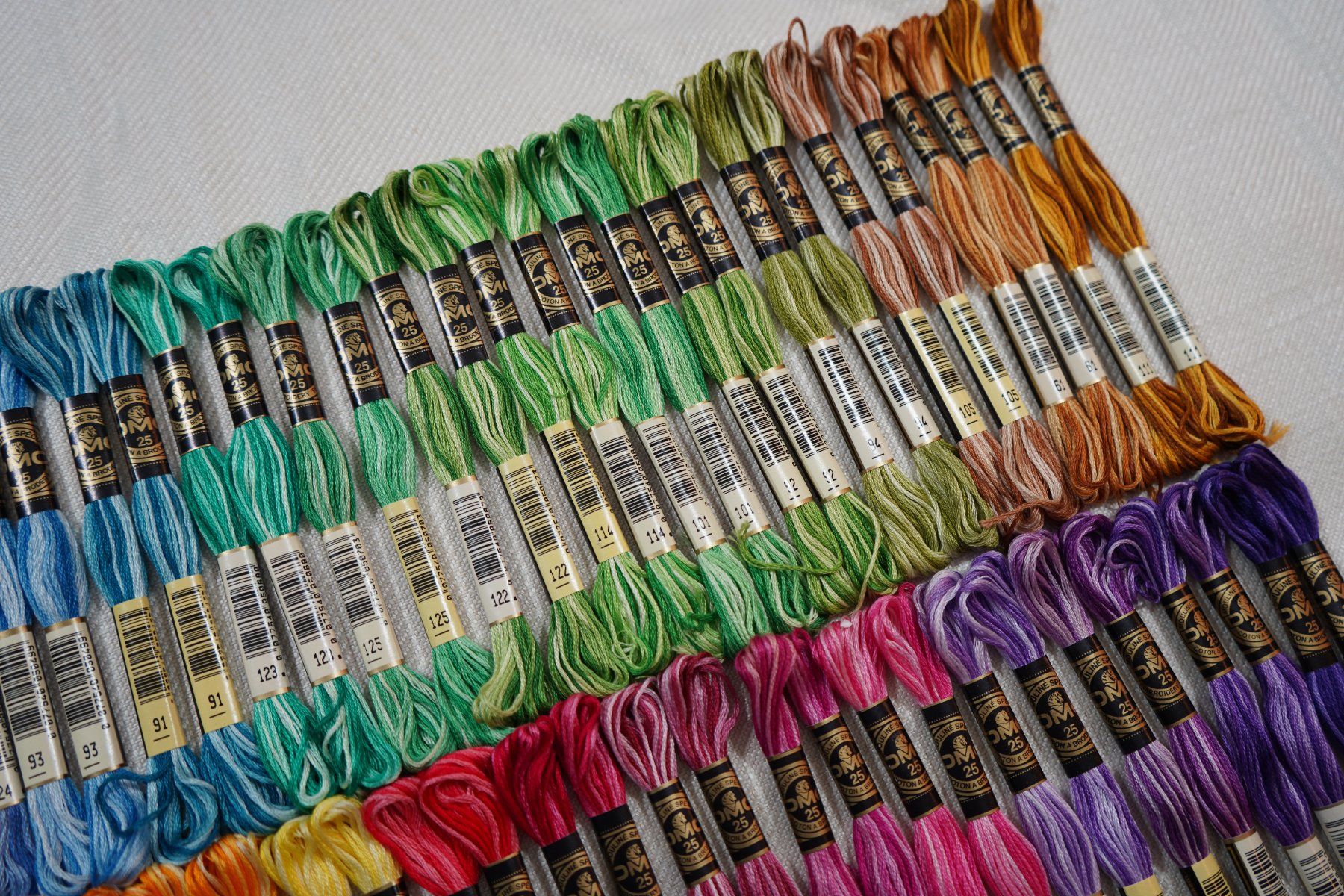 Kordeln & Faden: 60 DMC Mouliné Spécial Multicolor Art 117 - LOSB8 – Neu und originalverpackt aus Mels von DACRI 8