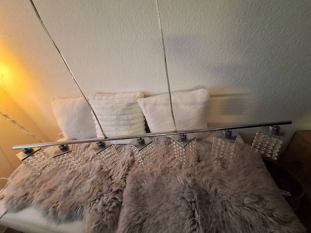 Lampadari & plafoniere: Esstischlampe mit "Kristall"elementen  – Usato da Schaffhausen venduto da ell_lrs7 1