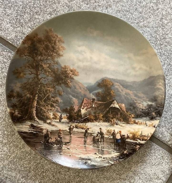 Piatti: 4 Sammelteller "Romantische Winterimpressionen" – Nuovo (secondo la descrizione) da Lenzburg venduto da Dtigerkralle 1