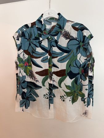 Bluse Luisa Cerano, Gr. 36, Leinen 