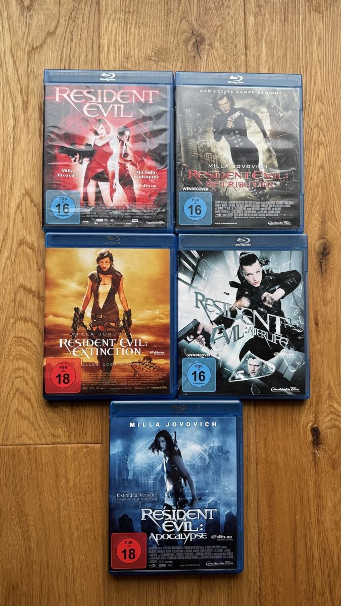 Tutti i DVDs: Resident Evil - 5 Filme - Blu-Ray – Usato da Weiach venduto da PatGianPro