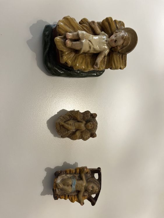 Jesus Krippen-Ornament - Weihnachtsdekoration Aus Holz